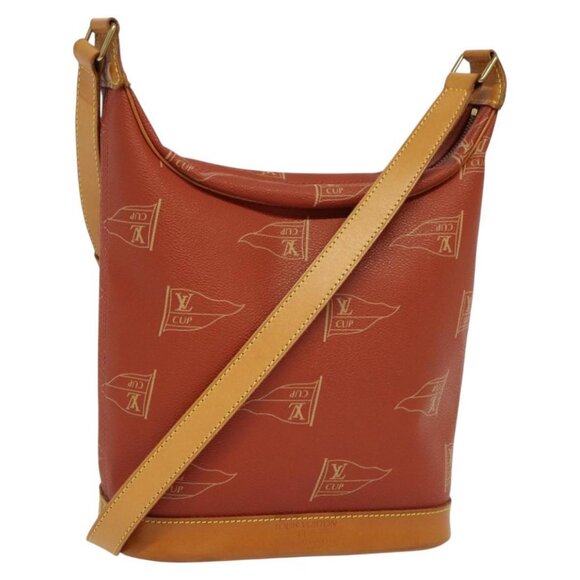 LOUIS VUITTON LOUIS VUITTON Cup Le Touquet Shoulder Bag Red Auth - Picture 1 of 15